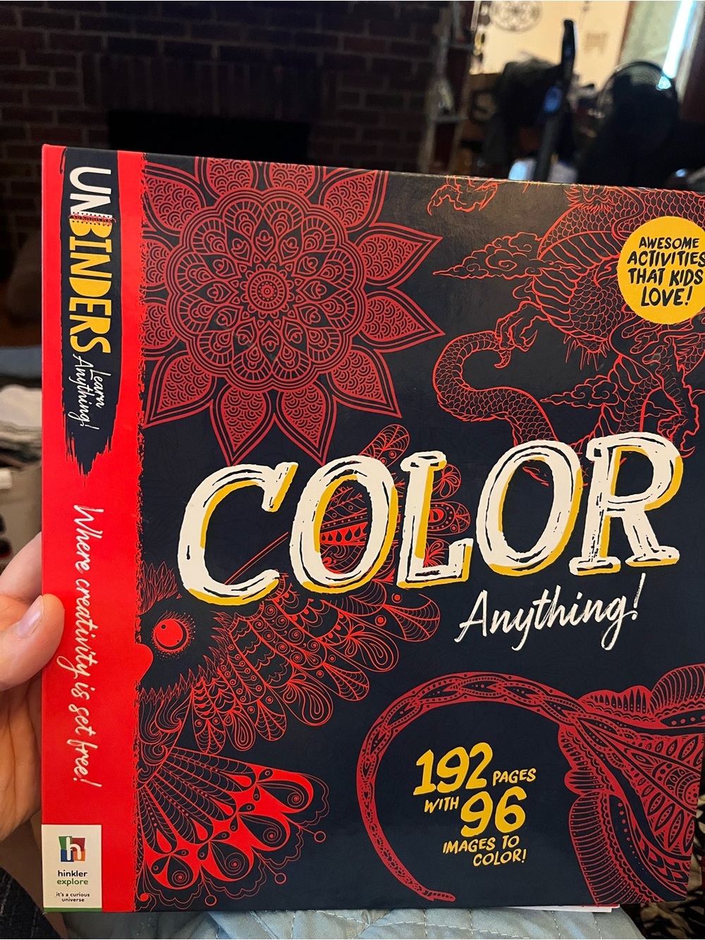 Color Anything! Adult Coloring Book - Black & Red